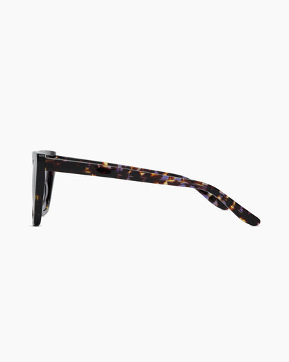 Andy Polarized Acetate Sunglasses - One Size / Black with Grey lens