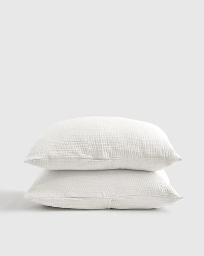 Organic Cotton Gauze Sham Set - Standard / Dried Sage