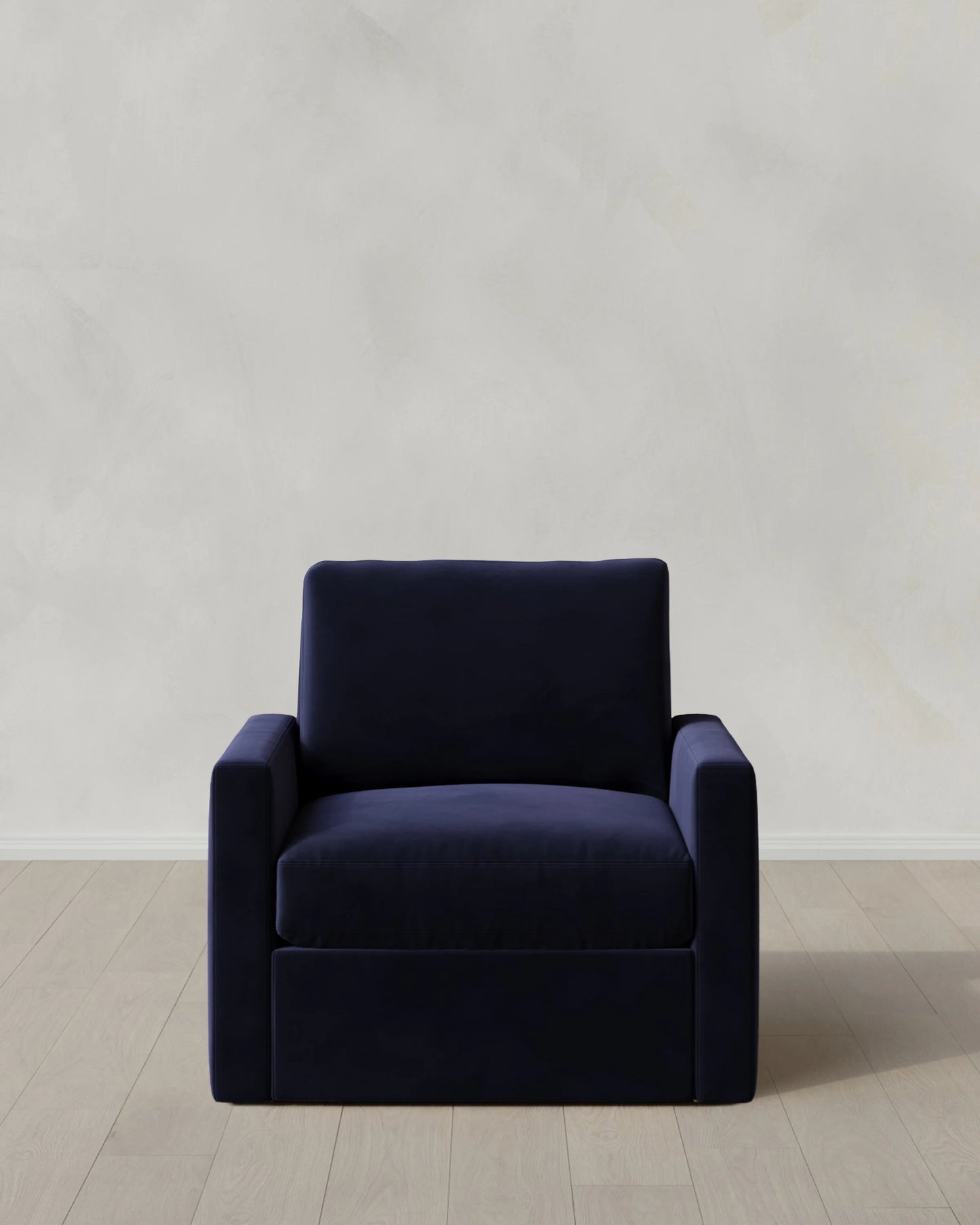 Brennan Swivel Chair in Performance Velvet - 32" / Rust
