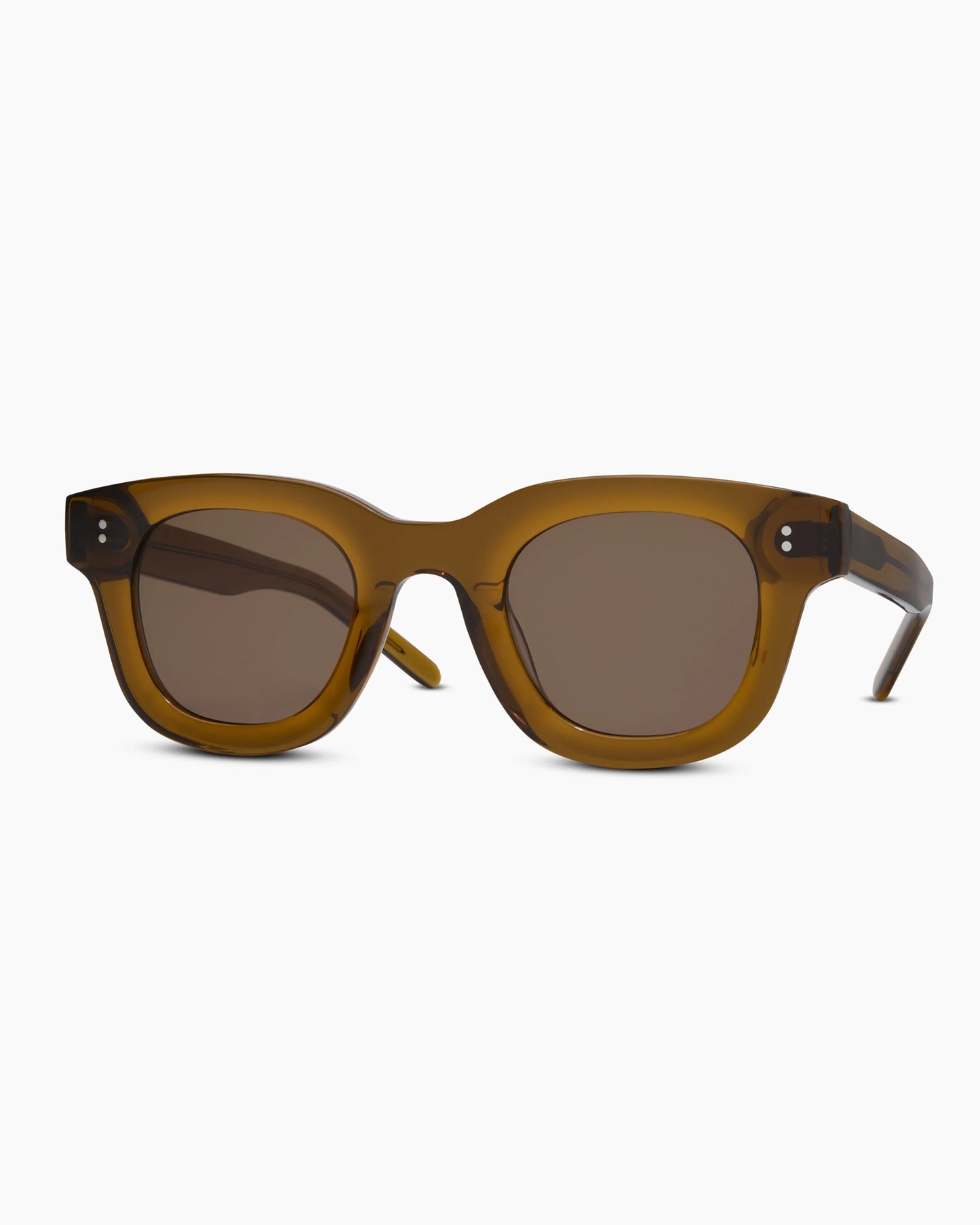 Aspen Polarized Acetate Sunglasses - One Size / Clear Spice with Brown lens
