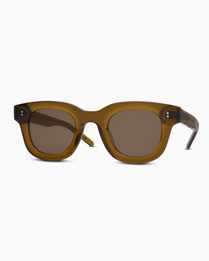 Aspen Polarized Acetate Sunglasses - One Size / Clear Spice with Brown lens