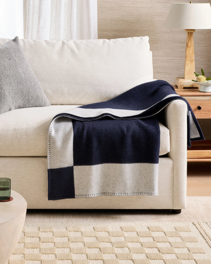Merino Wool & Cashmere Luxury Throw - 50x60 / Charcoal