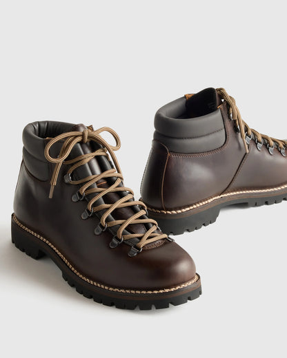 Crafted Leather Waterproof Hiking Boot - 7 / Burnt Timber