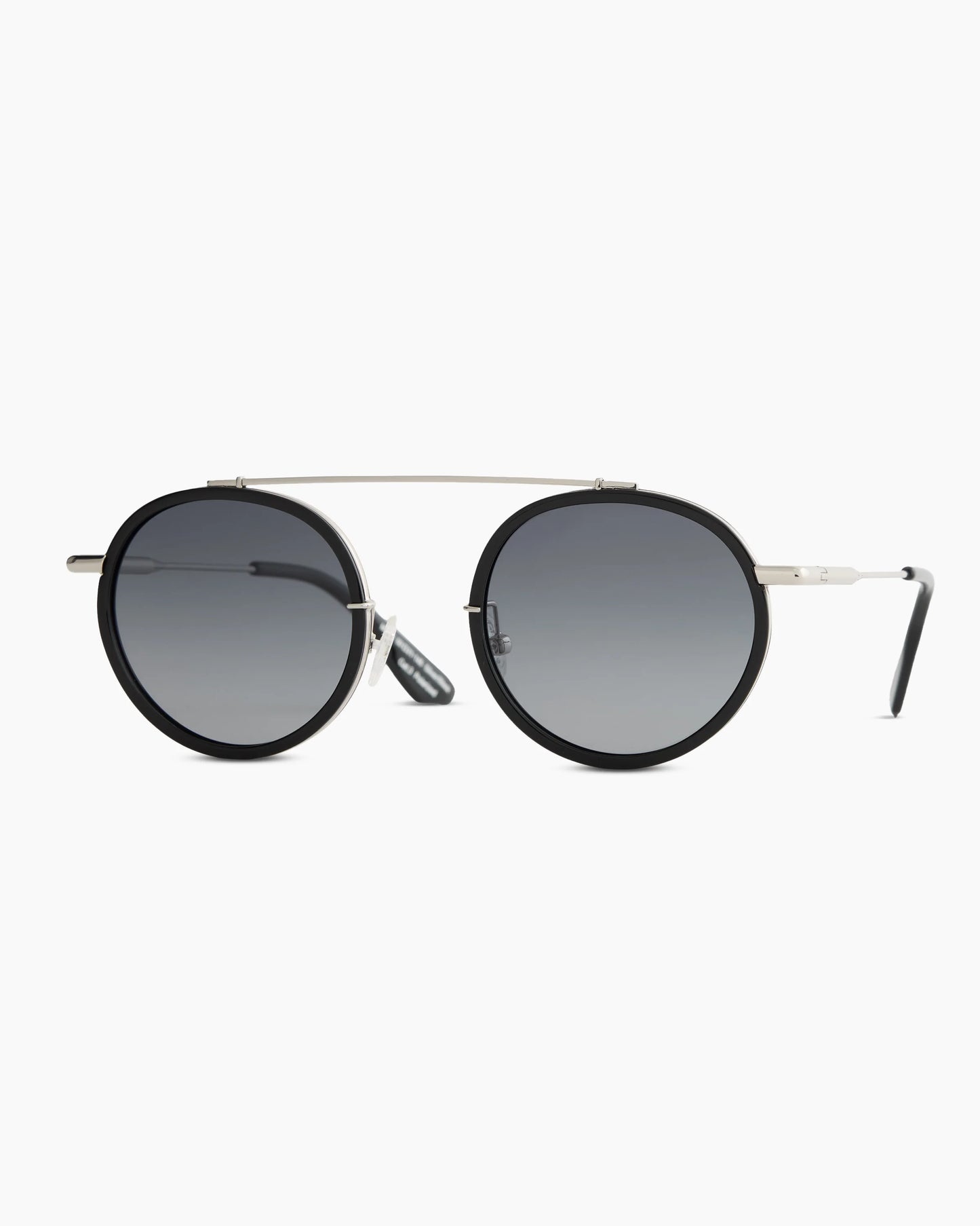 Miami Polarized Stainless Steel Sunglasses - Standard / Gold/Clear with Green gradient lens