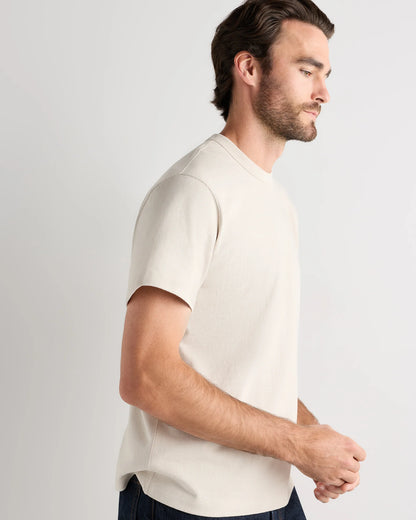 100% Organic Cotton Heavyweight Tee - XS / Natural