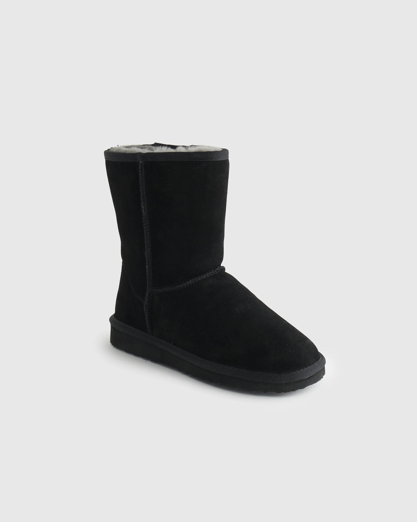 Australian Shearling Mid-Calf Boot - 6 / True Black