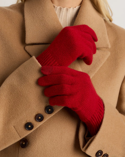 Mongolian Cashmere Gloves - One Size / True Navy