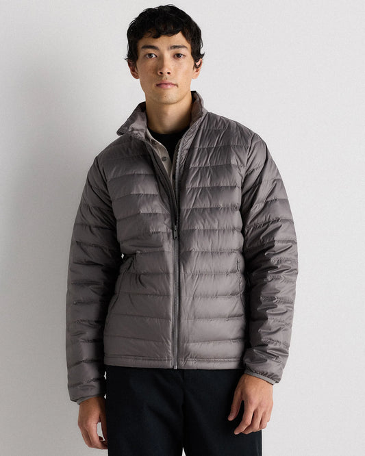Lightweight Down Packable Puffer Jacket - XS / Overcast Grey