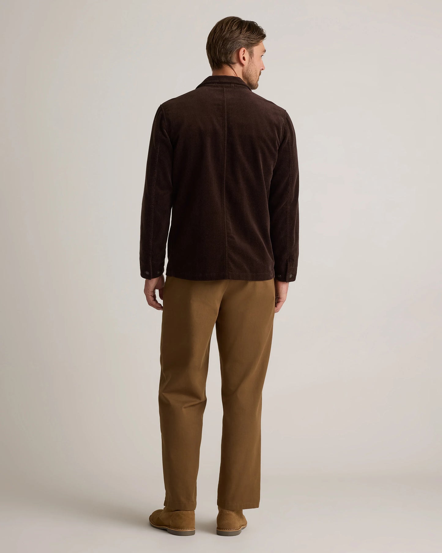 Organic Stretch Corduroy Chore Jacket - S / Seaweed