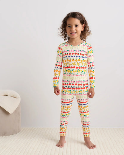 Bamboo Long Sleeve and Pant Pajama Set - 2T / Wildflower Dreams