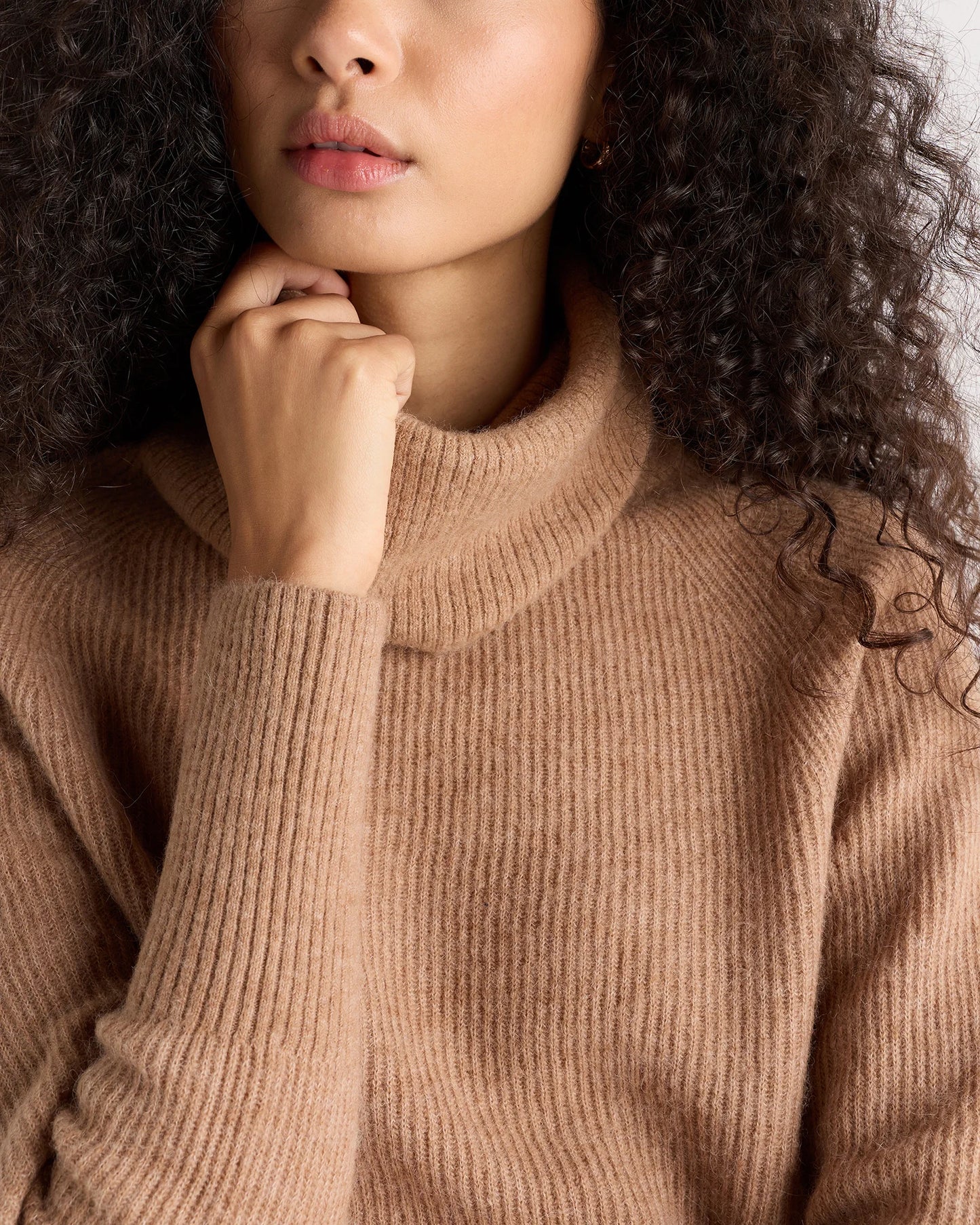 Lightweight Baby Alpaca Turtleneck - XS / Smoked Charcoal