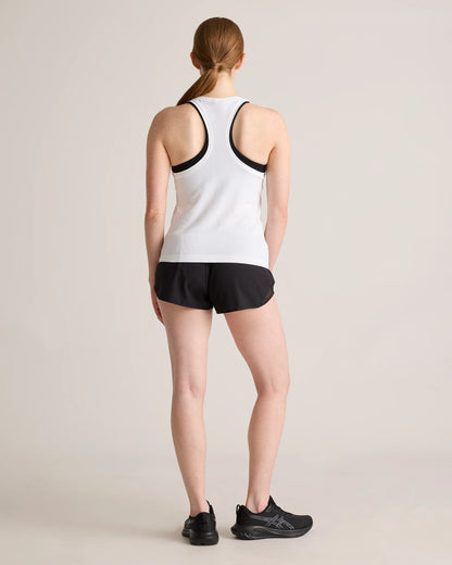 Seamless Waist-Length Racerback Tank - XS / Deep Navy