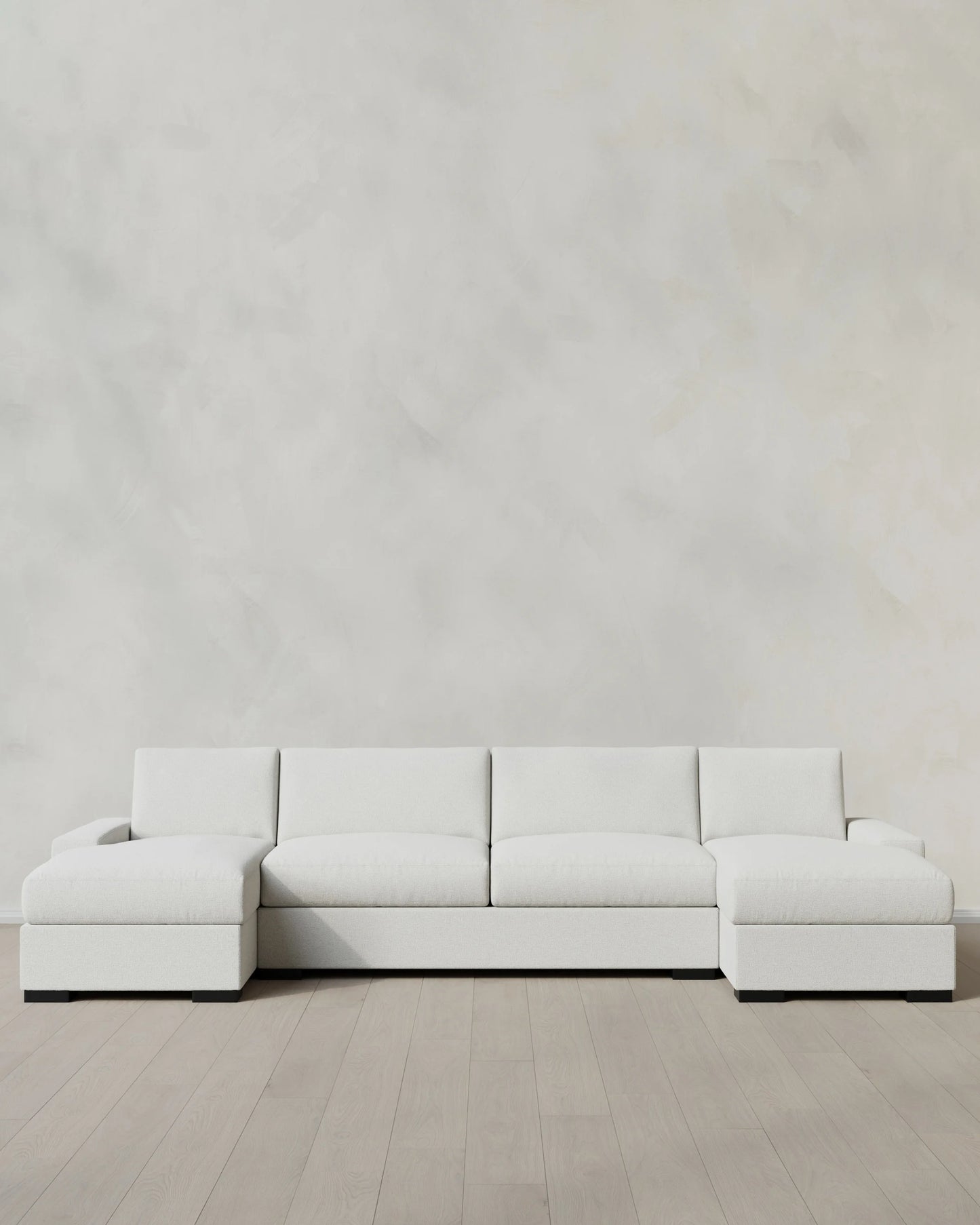 Stillman U Sectional in Performance Basketweave - One Size / Flax