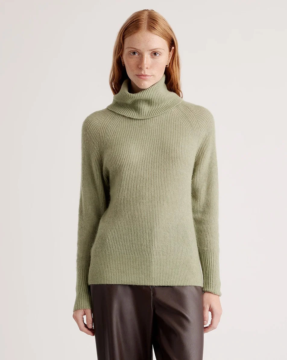 Baby Alpaca-Wool Turtleneck - XS / Light Grey