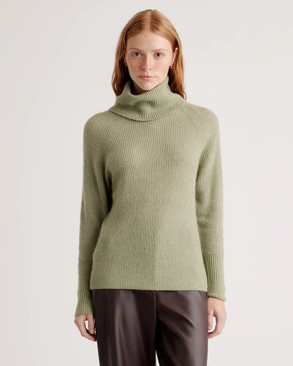 Baby Alpaca-Wool Turtleneck - XS / Light Grey