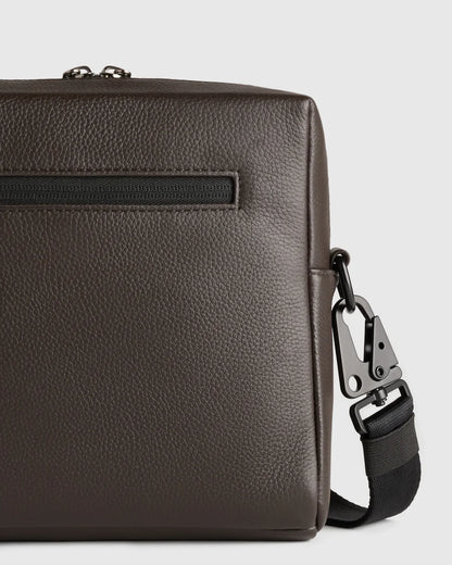 Excursion Italian Leather Crossbody Bag - One Size / Hickory