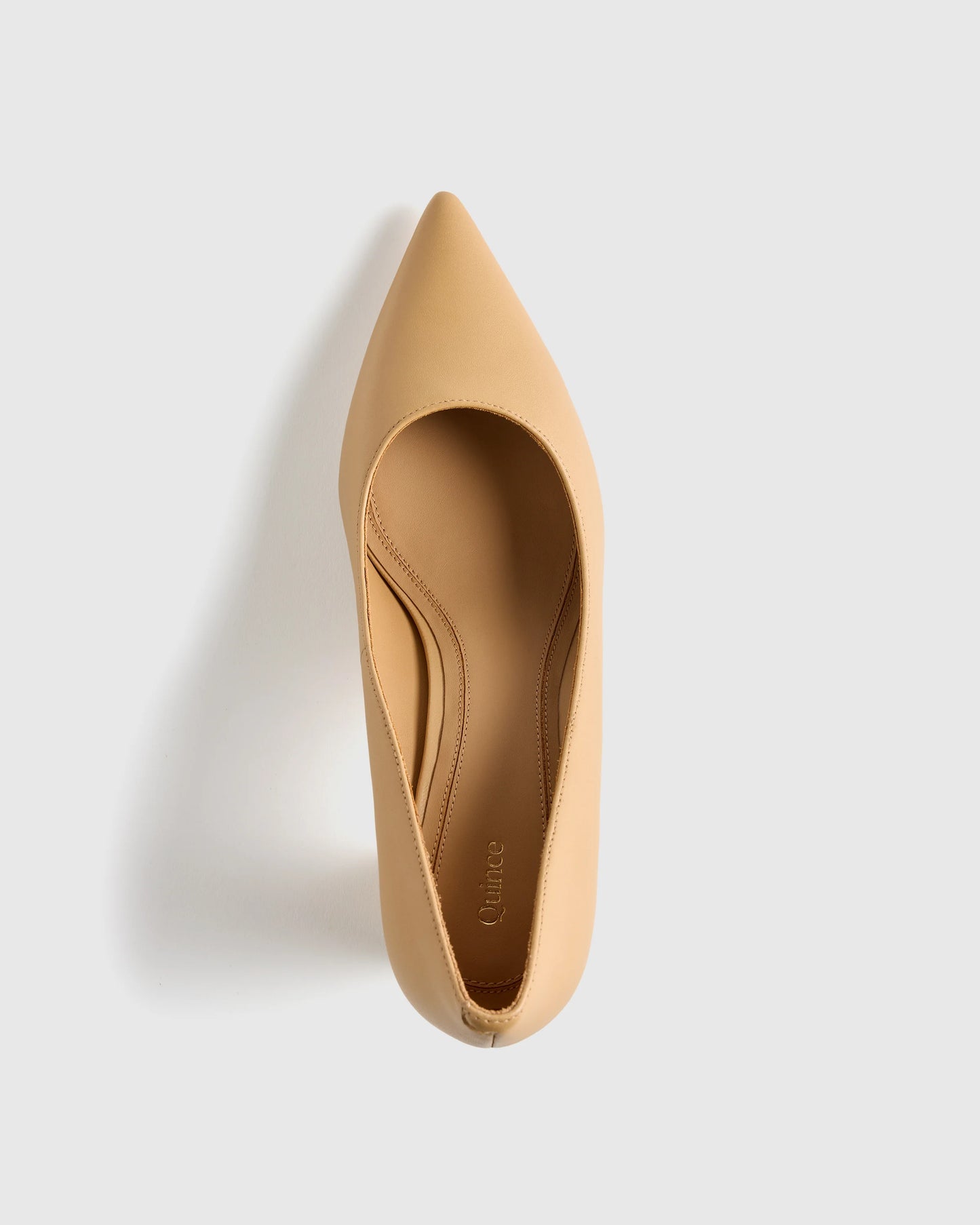 Italian Leather 65mm Block Heel Pump - 5 / Coffee Bean