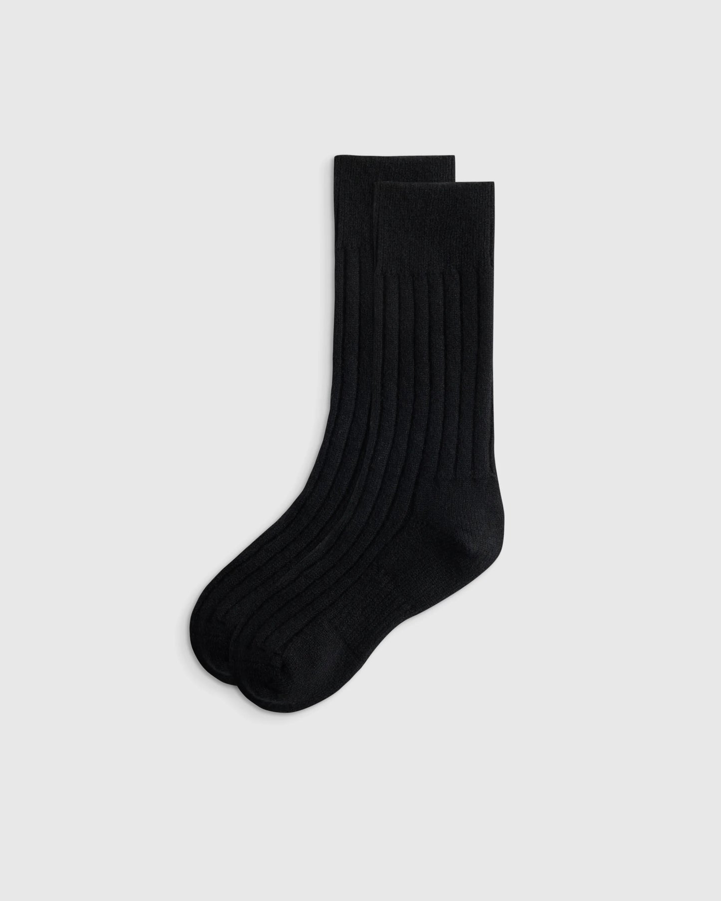Merino Cashmere Blend Ribbed Crew Sock (3-Pack) - S / Solid Neutral Multi Pack