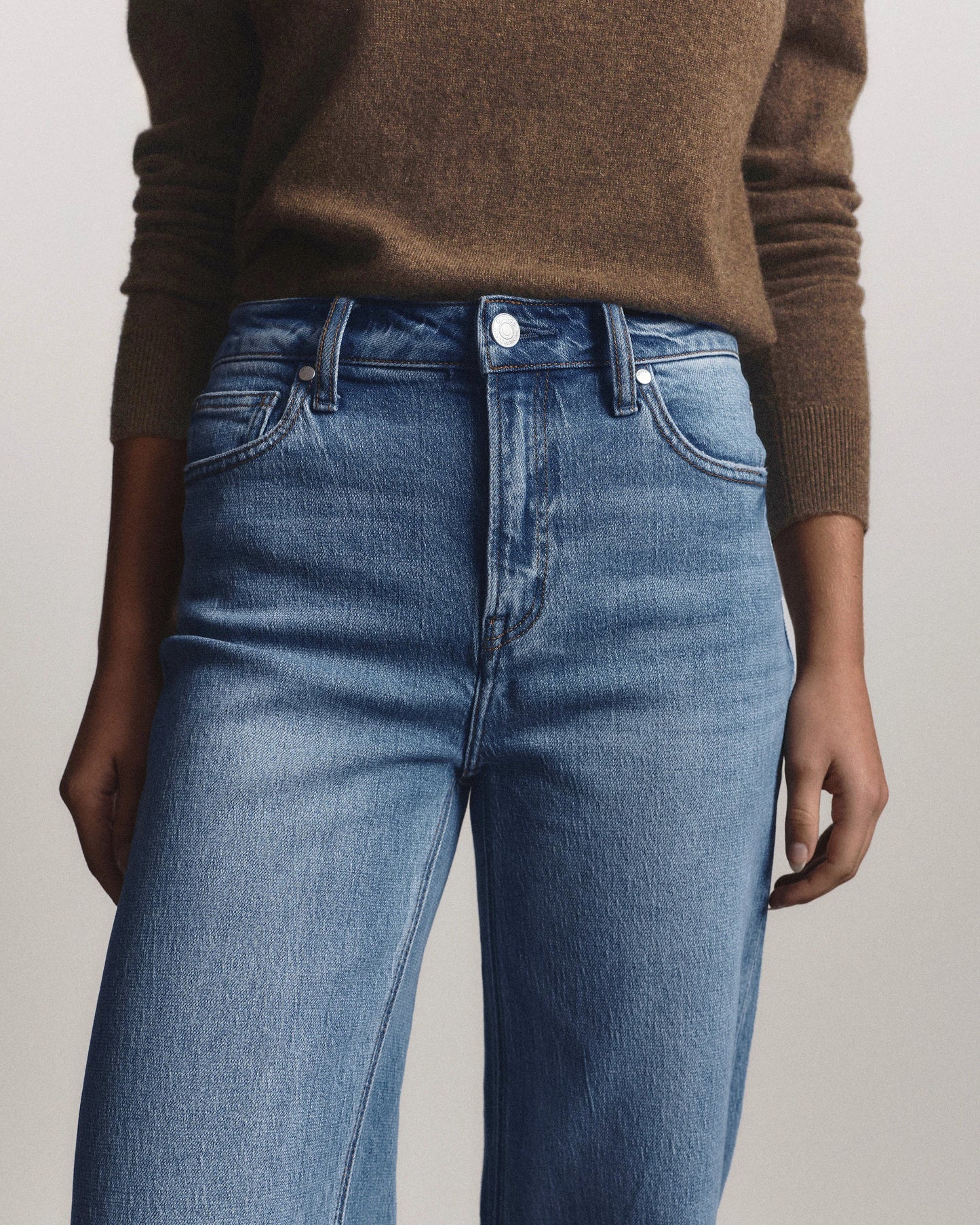 Bella Stretch Relaxed Straight Jeans - 24 / Atlantic Blue