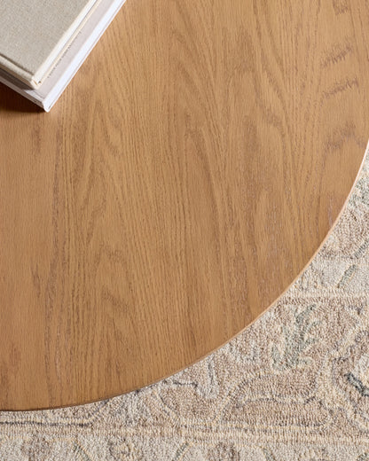 Solid Oak Accent Table - 36" Coffee Table / Natural