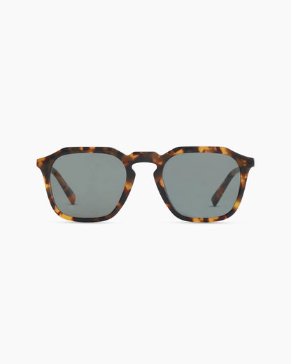 Jude Polarized Acetate Sunglasses - One Size / Black with Green lens
