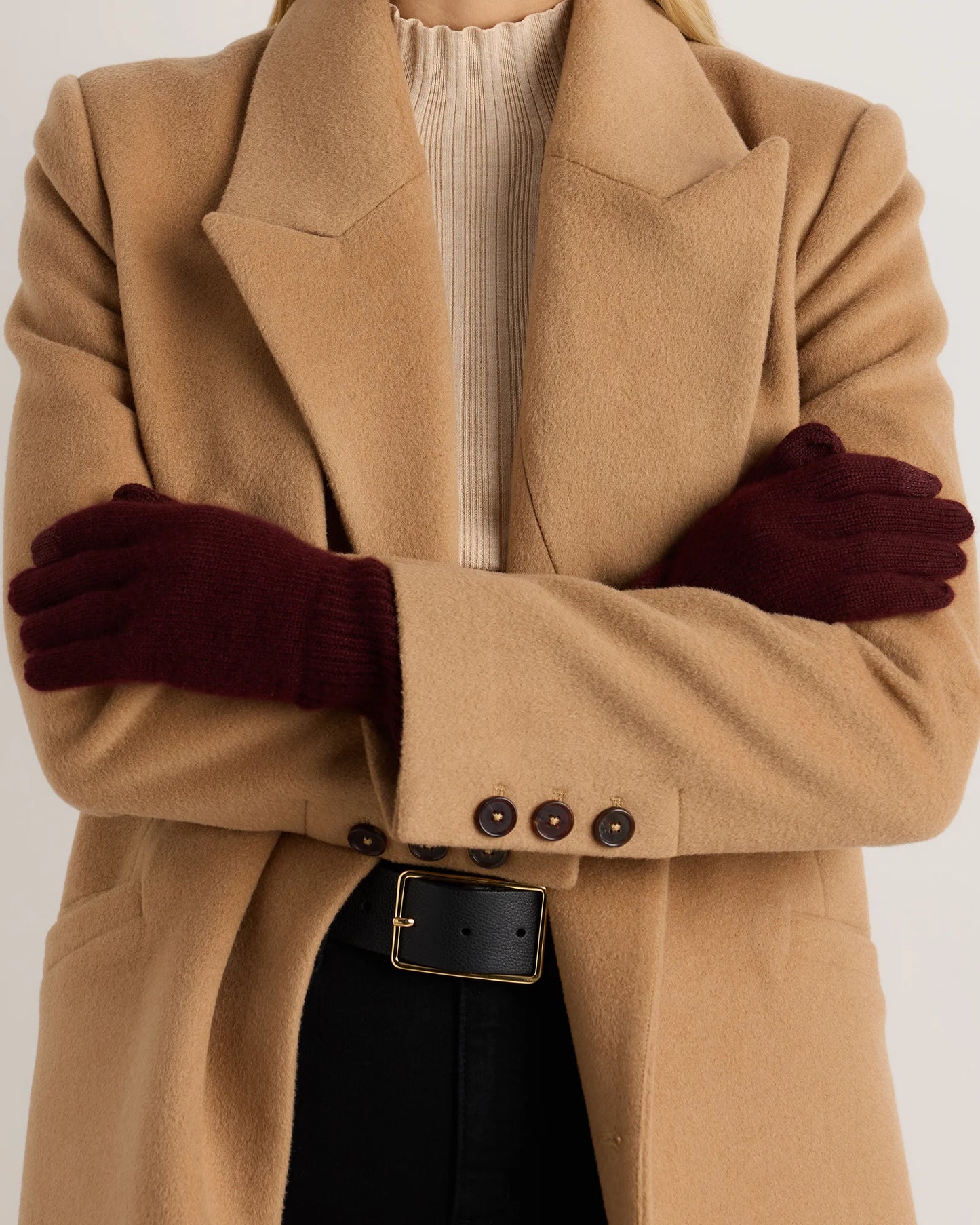 Mongolian Cashmere Gloves - One Size / True Navy