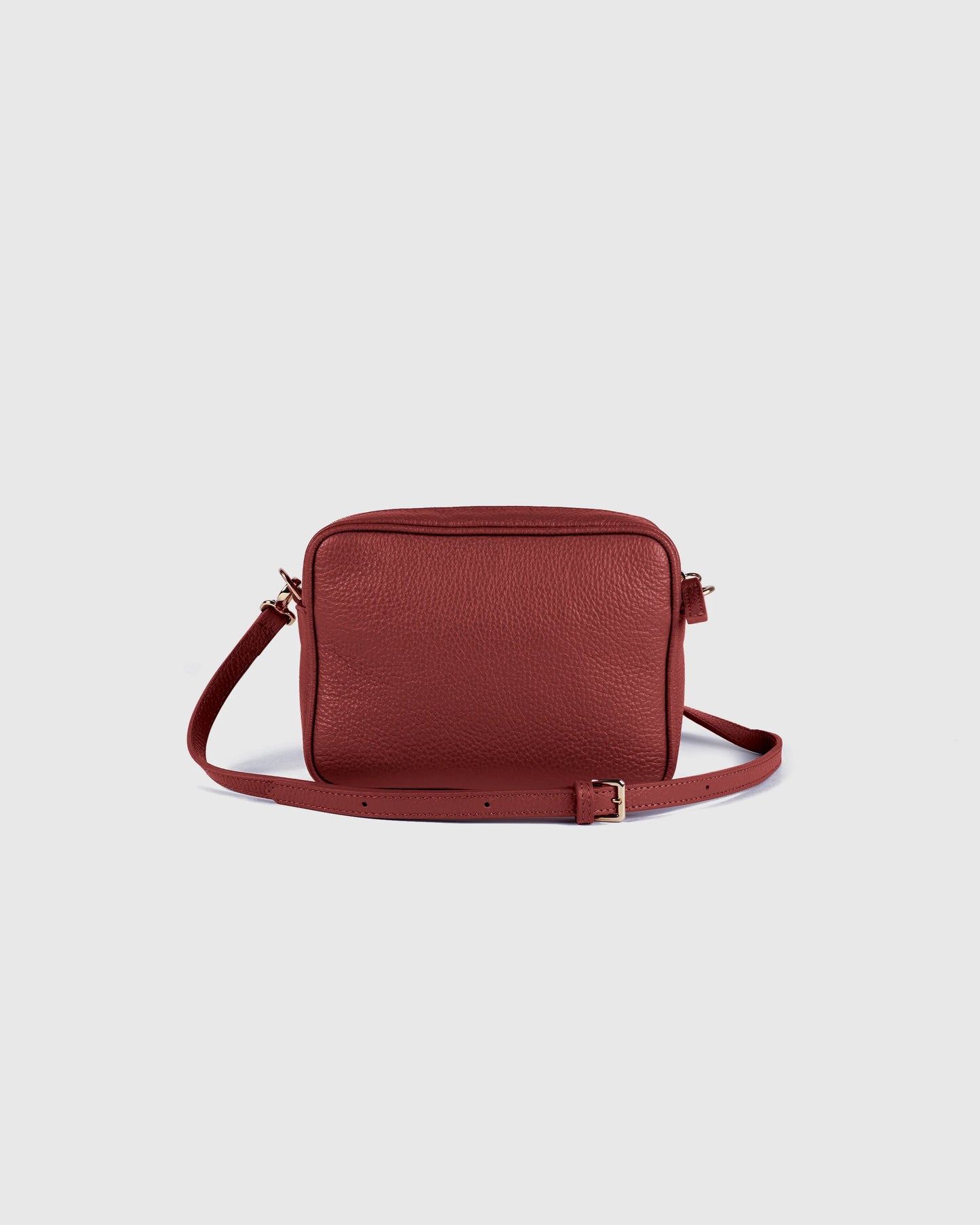 Italian Leather Crossbody Bag - One Size / Black Croco
