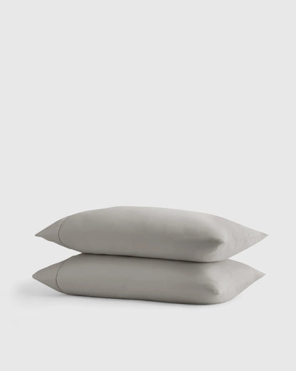 Signature Giza Cotton Sateen Pillowcase Set - Standard / White