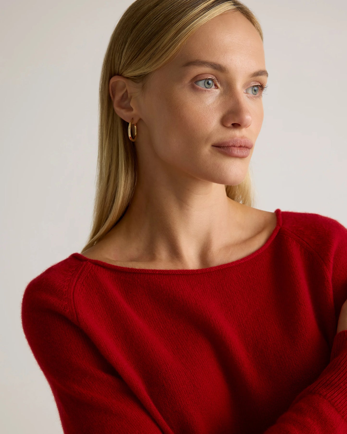 Mongolian Cashmere Boatneck Sweater - XS / Black