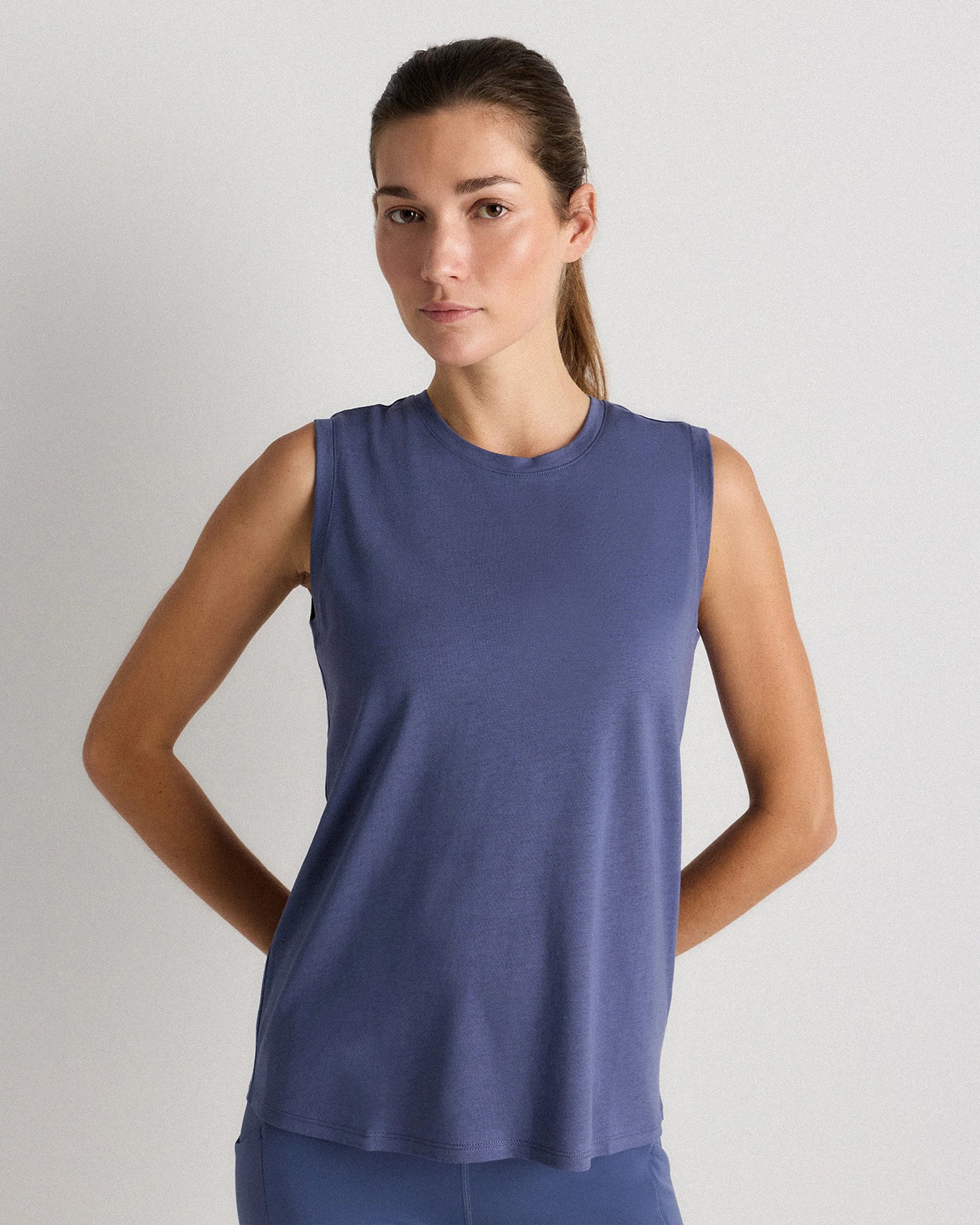 Cotton Modal Muscle Tank - XS / White