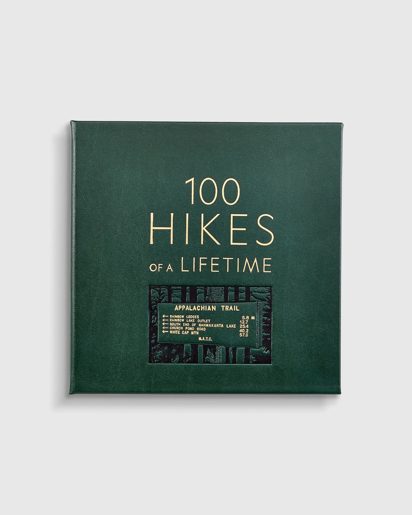 100 Hikes of a Lifetime Leather Bound Book - One Size / No Color