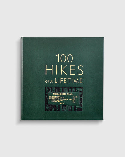 100 Hikes of a Lifetime Leather Bound Book - One Size / No Color