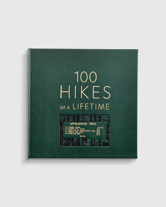 100 Hikes of a Lifetime Leather Bound Book - One Size / No Color