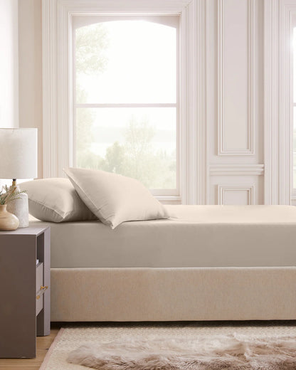 Bamboo Fitted Sheet Set - Twin / Sand
