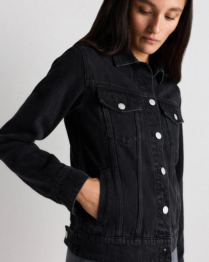 100% Organic Cotton Denim Jacket - XS / Indigo Blue