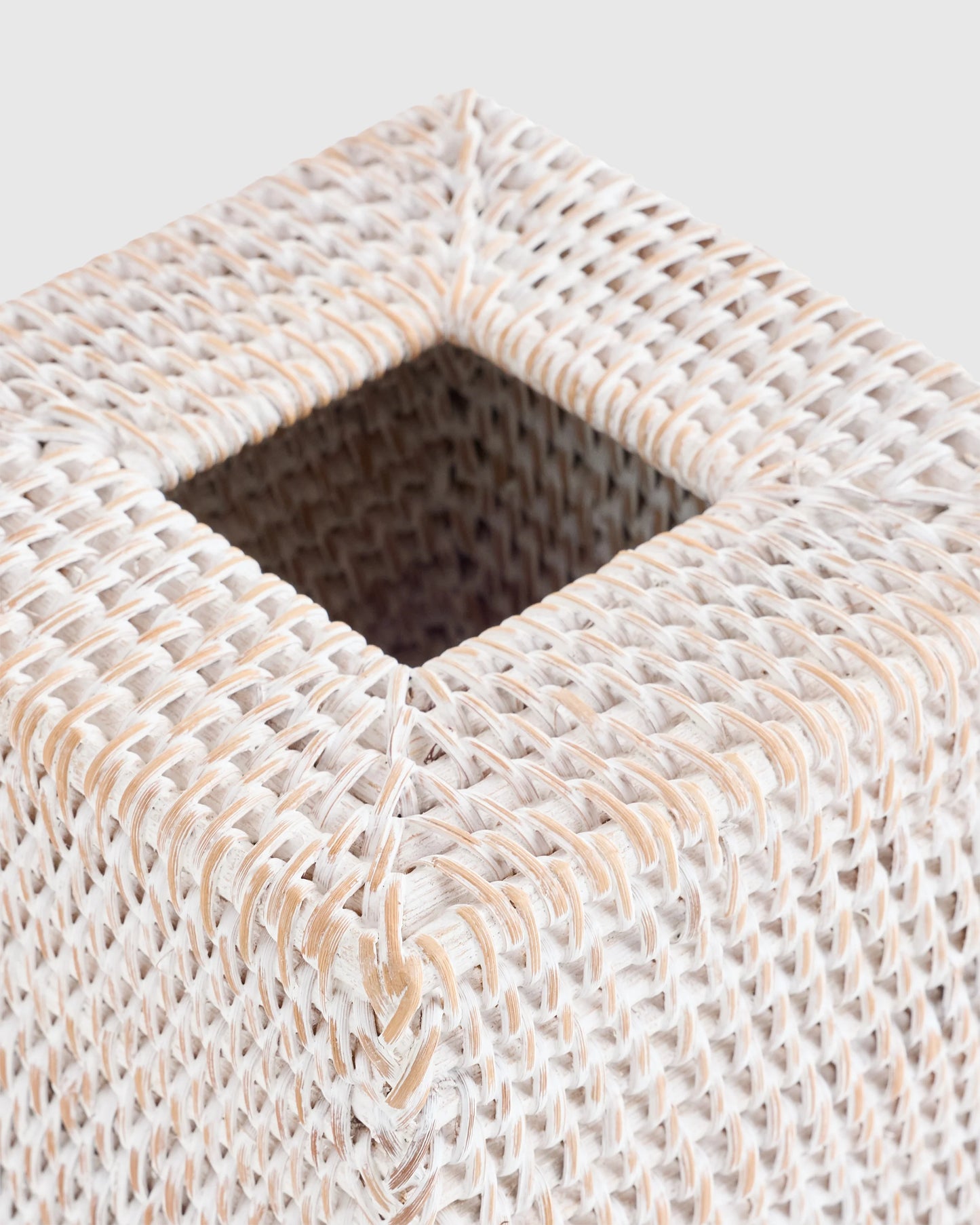 Handwoven Rattan Bathroom Accessories Set - One Size / Natural