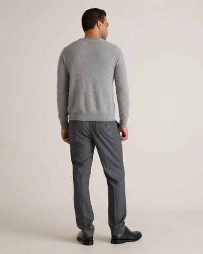 Mongolian Cashmere Crewneck Sweater - XS / Black