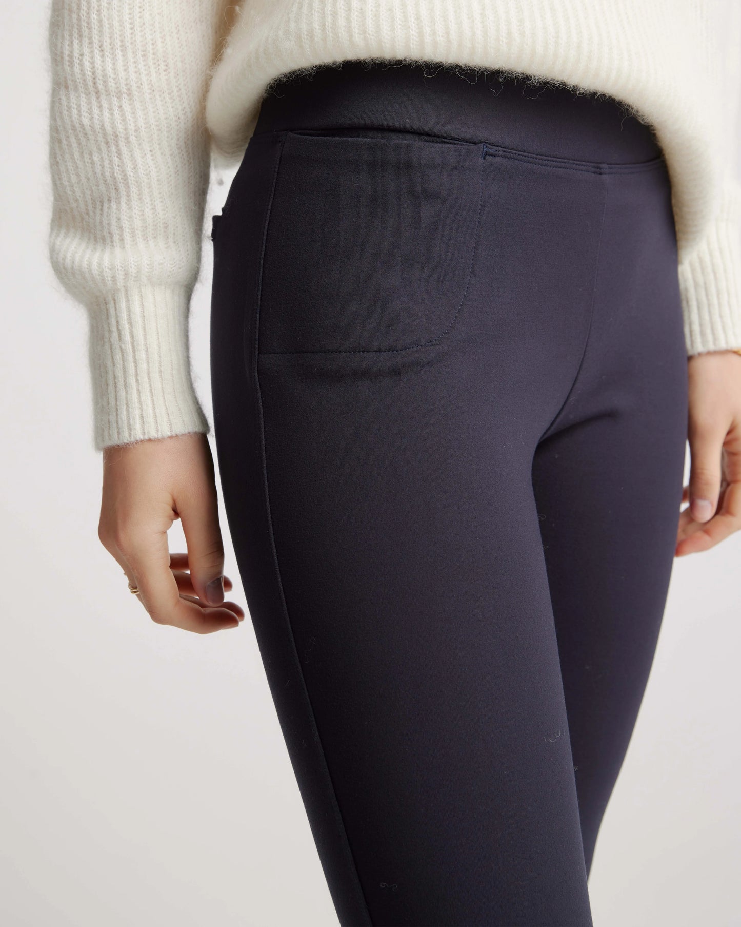 Ultra-Stretch Ponte Kick Flare Pants - XS / Olive