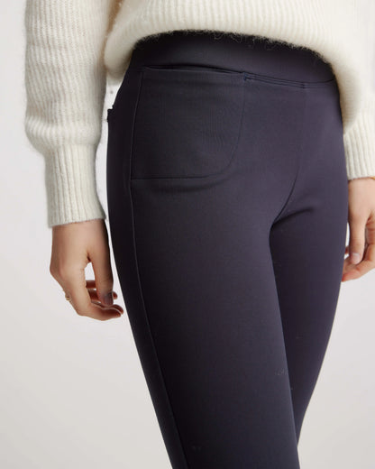 Ultra-Stretch Ponte Kick Flare Pants - XS / Olive