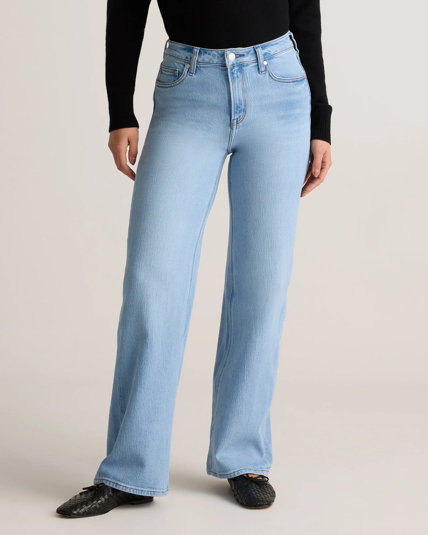 Bella Stretch Relaxed Straight Jeans - 24 / Atlantic Blue