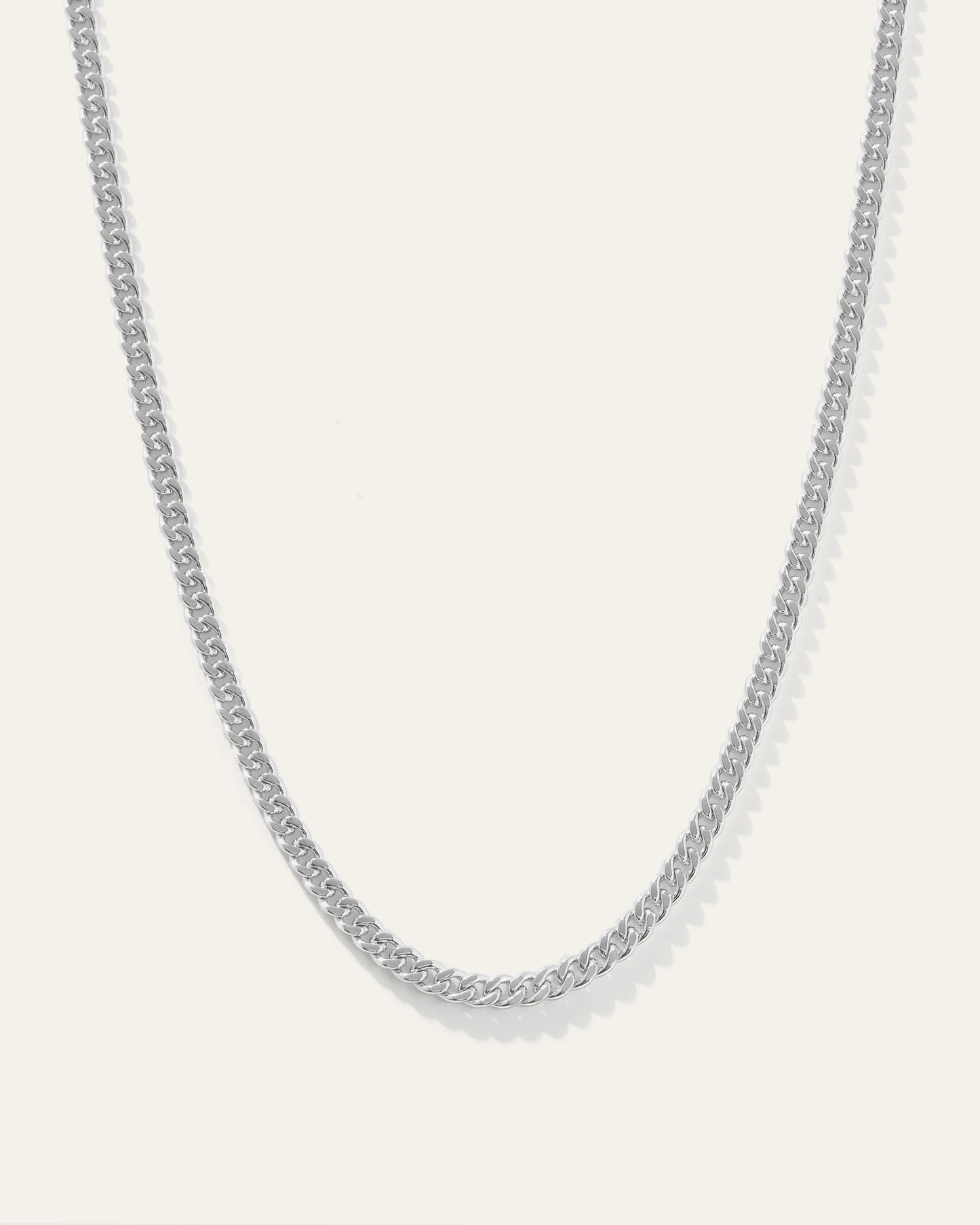 Cuban Curb Chain Necklace - 20" / Sterling Silver