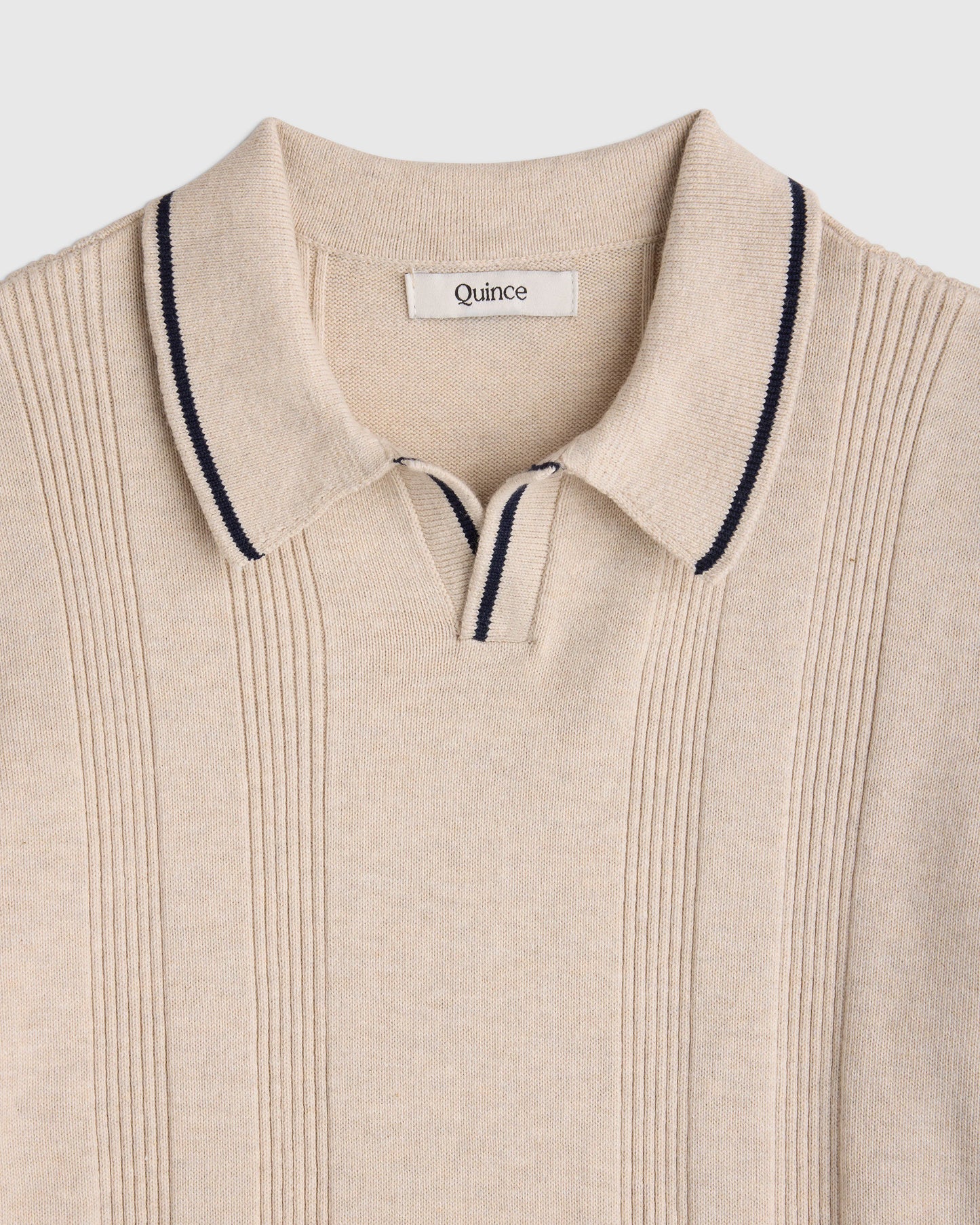 Boys 100% Organic Cotton Short Sleeve Sweater Polo - 6 / Navy