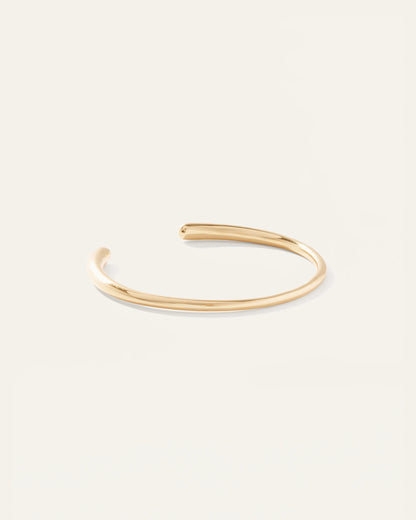 Open Contour Cuff Bracelet - One Size / Gold Vermeil