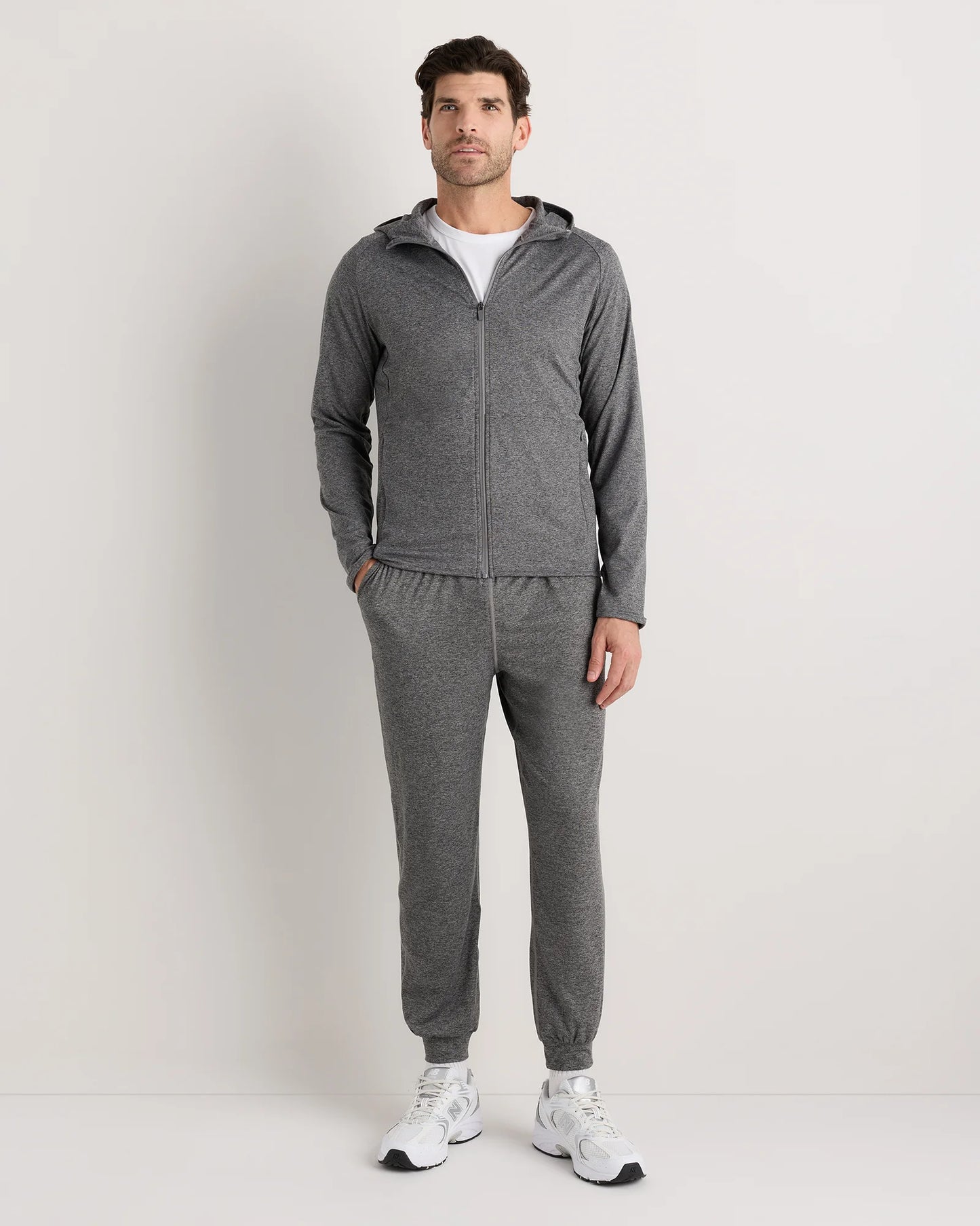 Flowknit Performance Zip Hoodie - S / Heather Grey