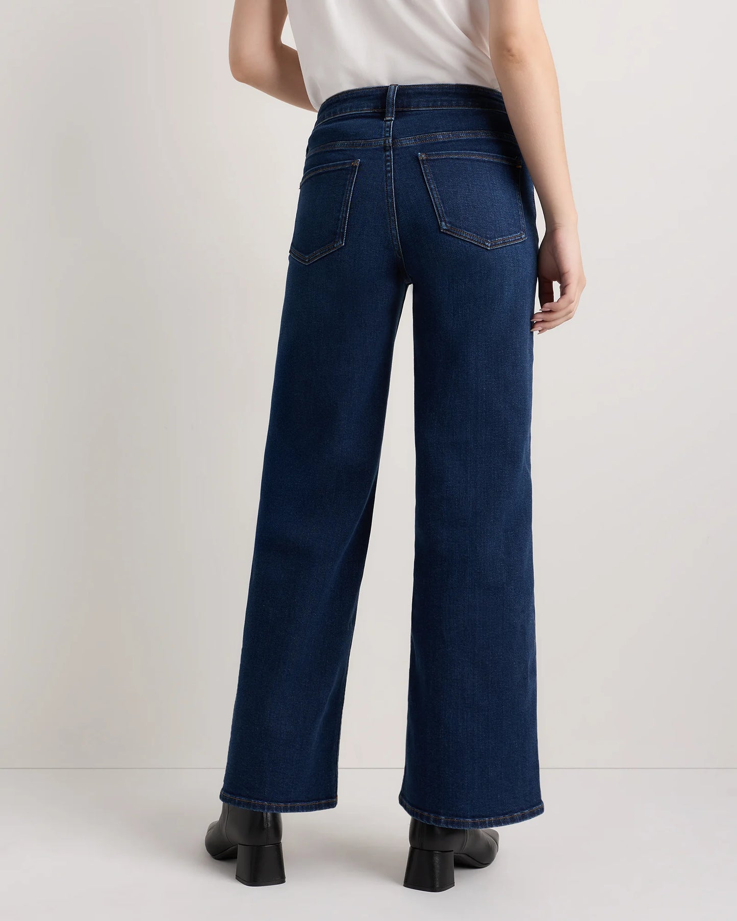 Luna Stretch Wide Leg Jeans - 24 / Frosted Blue