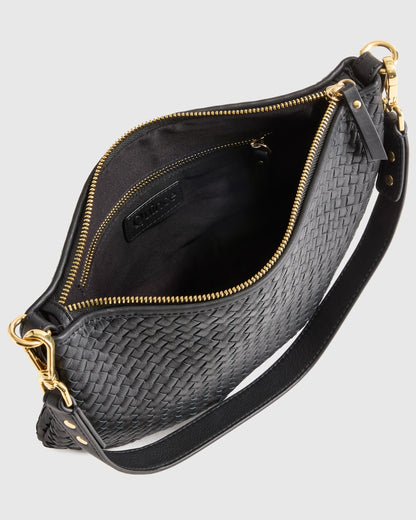 Sloane Handwoven Mini Shoulder Bag - One Size / Cognac