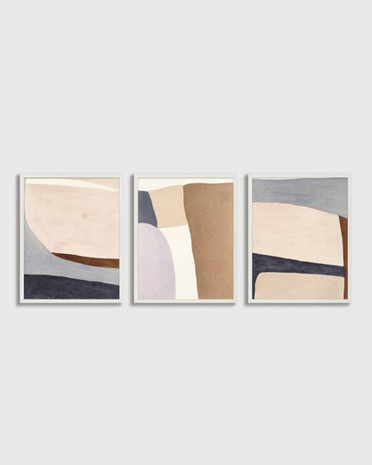 Tripartite by Julia Balfour (Set of 3) - 17.25"x21.25" / Black