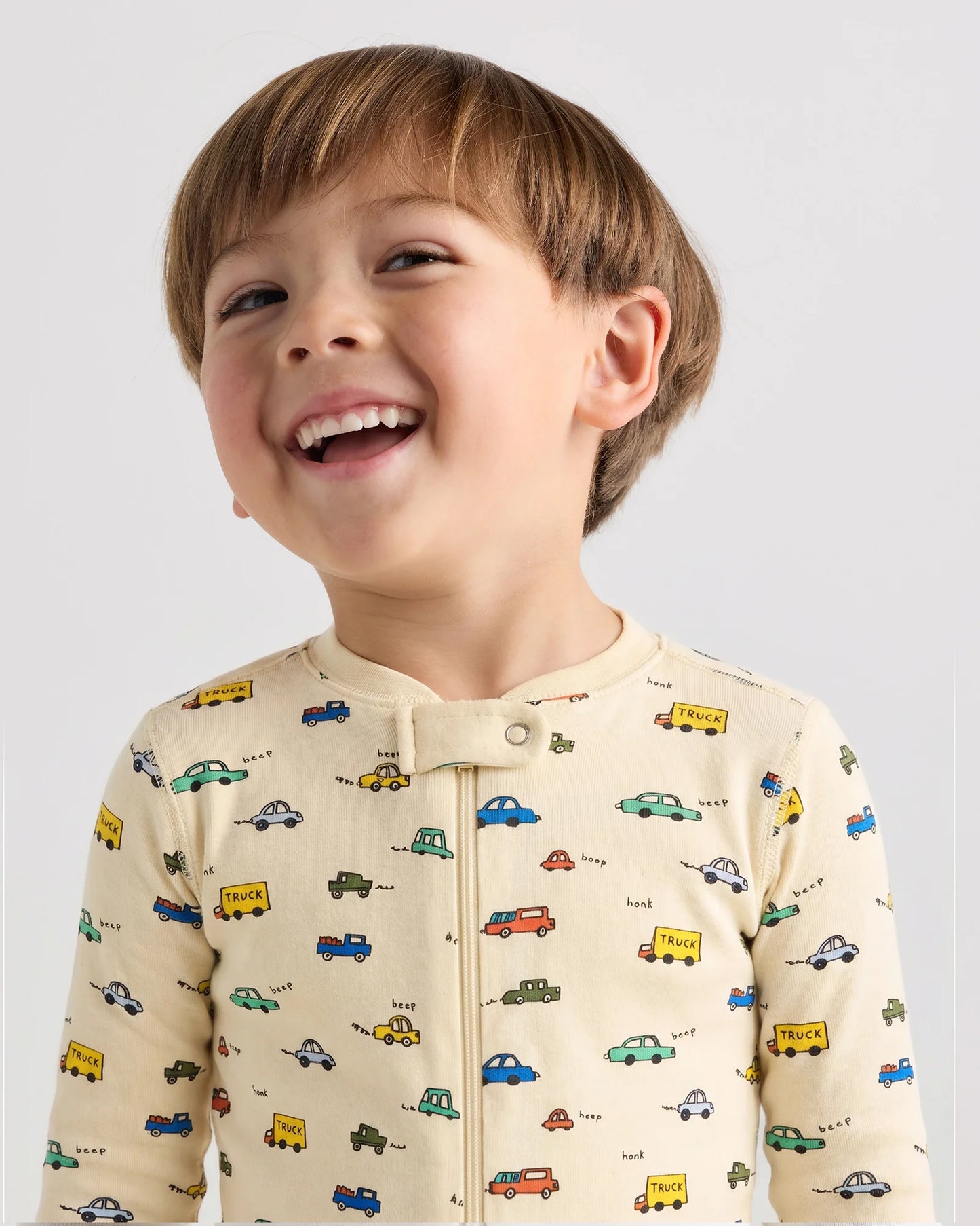 100% Organic Cotton One Piece Pajama - 2T / Navy Stripe