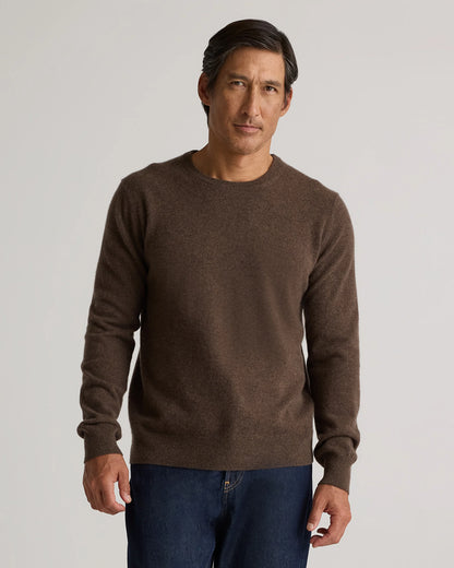 Mongolian Cashmere Crewneck Sweater - XS / Black