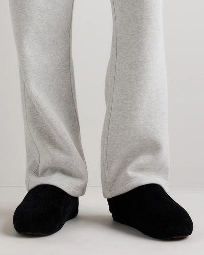 Men's Genuine Shearling Lounge Slipper - 7 / Black